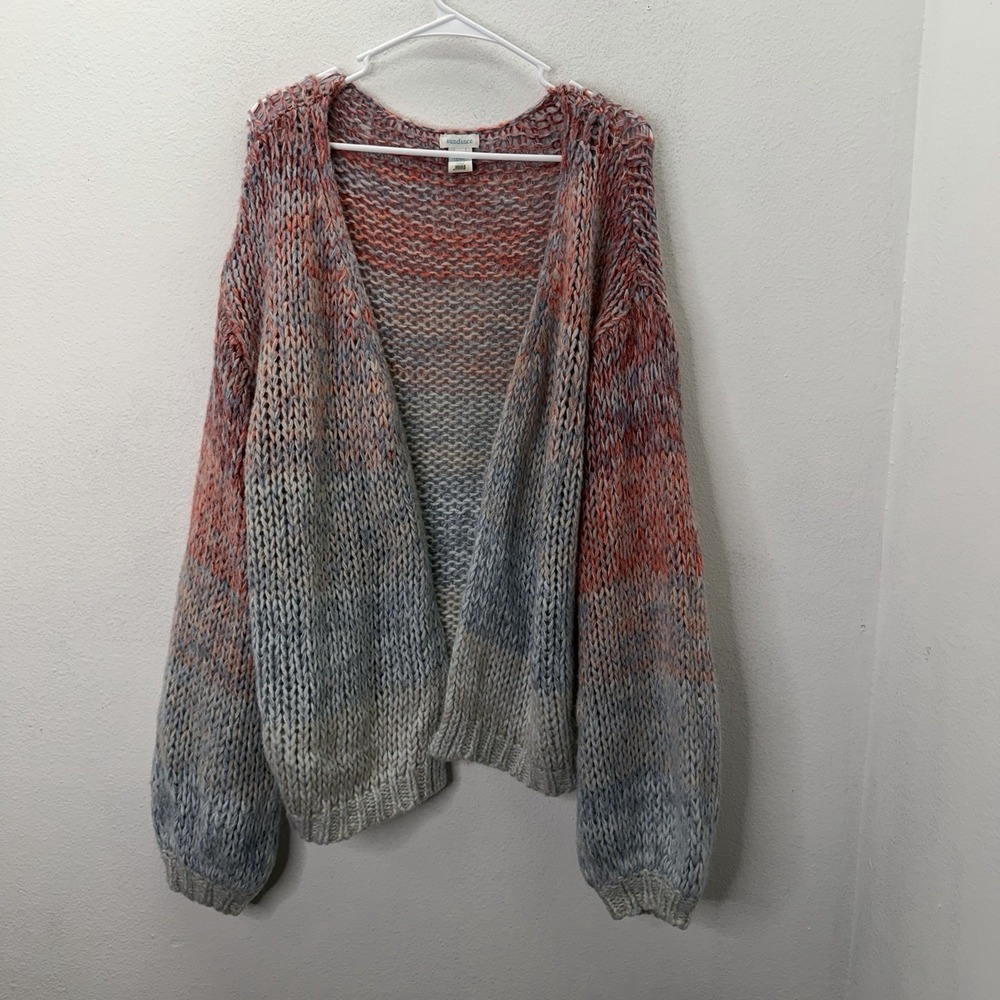 Sundance Cardigan XS/S Wool Blend Lagenlook Chunky Knit Cottagecore Grandma Core